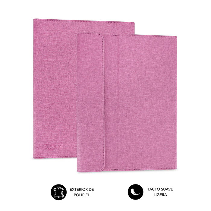 Subblim Funda Clever Stand para Tablet de hasta 10,1 pulgadas, Rosa